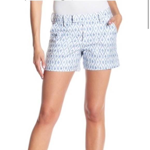 Level 99 Ikat Print Linen Blend Shorts - Picture 1 of 9